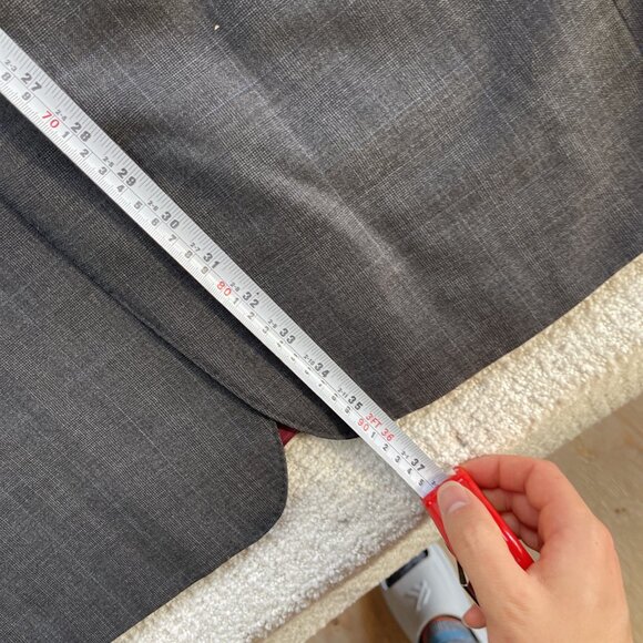 Samuelsohn SB GreenWich Super 120's Mens Grey Check 2 Piece Suit Size 44-48 Tall - Picture 5 of 16